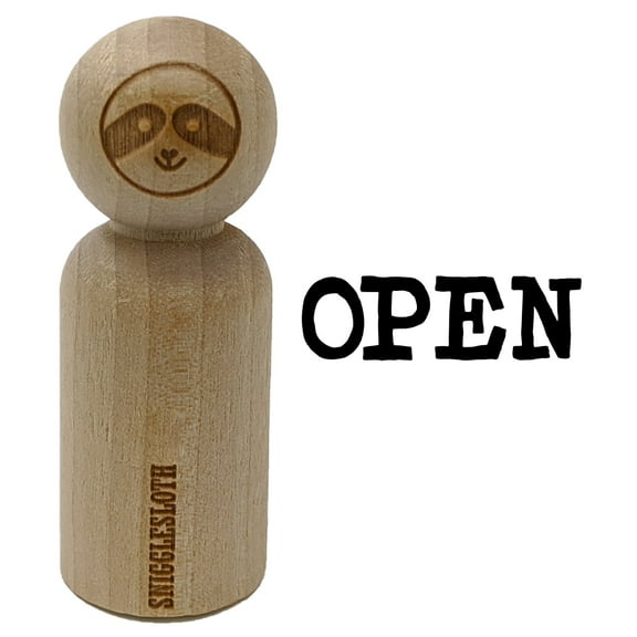 Open Fun Text Rubber Stamp for Scrapbooking Crafting Stamping - Small 3/4 Inch