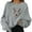 Grey, variant on Fiaer Christmas Sweatshirts Women Cute Graphic Crew Neck Pullovers Long Sleeve Plus Size Loose Fit Trendy Tops White XL
