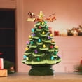 thumbnail image 5 of Mr. Christmas 14" Pre-lit Animated Nostalgic Ceramic Tree - Santa's Sleigh, 5 of 6