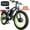 Black Green, variant on (US in Stock)6000W Electric Bike for Adults, 45MPH Fast Ebike with 60V25Ah Removable Battery, 100 Miles Long Range Electric Dirt Bike, 26" Fat Tire E-Bike with Hydraulic Disc Brakes