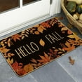 thumbnail image 4 of Thanksgiving Day Hello Fall Maple Leaves Decorative Doormat, Fall Maple Leafs Door mat Indoor Outdoor Entrance Floor Mat Non Slip Autumn Harvest Vintage Thanksiving Decor Rubber Welcome Mats（29 x17in）, 4 of 6