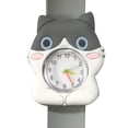 thumbnail image 2 of Reloj para niños, reloj de raqueta de dibujos animados, reloj electrónico de silicona para estudiantes de primaria y jardín de infantes, anillo de presión, página de cerdo de dibujos animados, 2 of 5
