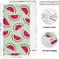 thumbnail image 2 of Cute Watermelon Green Kitchen Hand Towels 2 PCS, Seamless Pattern Fingertip Bath Towels Ultra Soft and Highly Absorbent, Decorative Face Towels Dish Washcloths, 28.3"x14.4", 2 of 5
