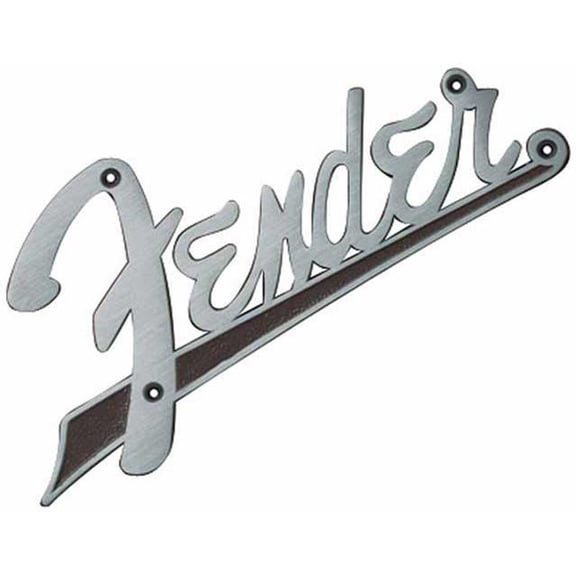 Fender 63 Flat Amplifier Logo, Brown