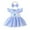 Z-Light Blue325, variant on Boys Girls Jumpsuits O-Neck Easter Outfit Dress My First Easter Fly Sleeve Smocked Dress Cute Summer Clothes Lovely Baby Bodysuit