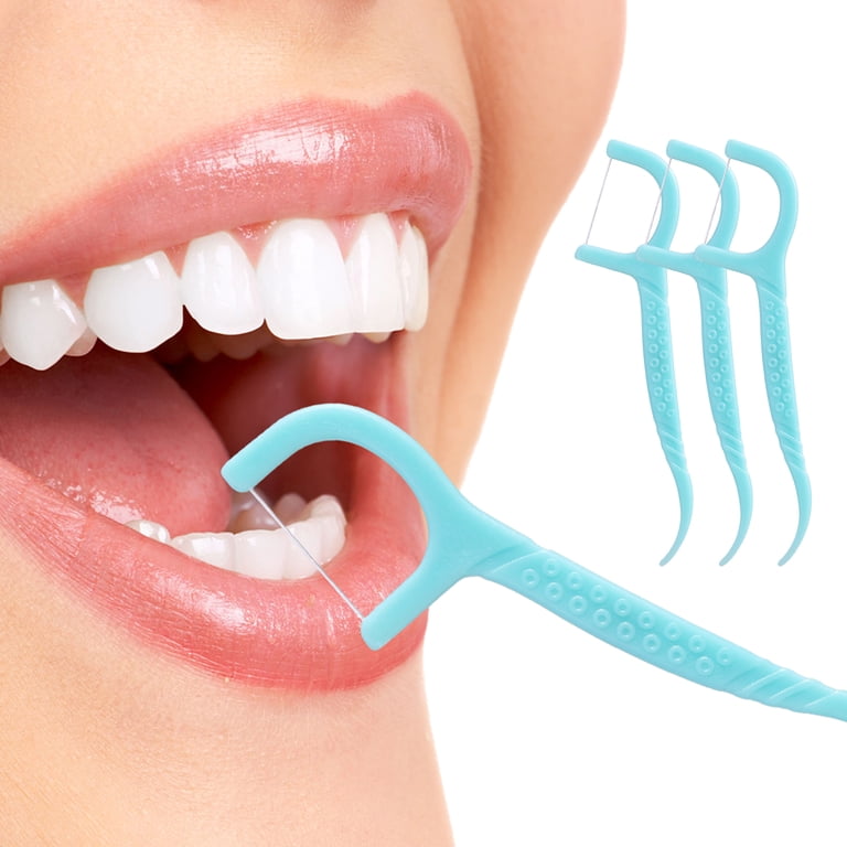 AOWOO Mint Dental Floss Picks, 300 Count photo 3