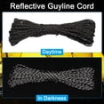 thumbnail image 4 of Uxcell 65 Feet Reflective Guyline Camping Paracord 3mm Nylon Tent Cord Guyline Rope Black, 4 of 6