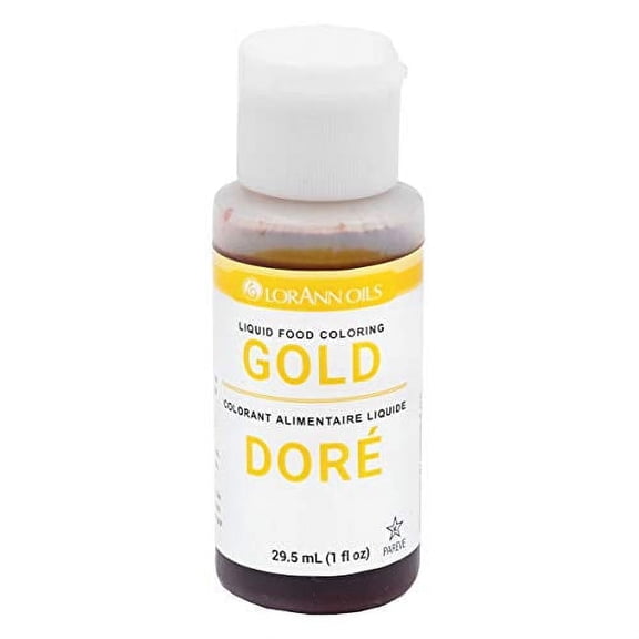 LorAnn Gold Liquid Food Color, 1 ounce squeeze bottle