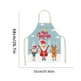 thumbnail image 2 of nvzhuang Christmas Family Matching Kitchen Apron Tree Gnome Animal Letter Print Casual Fashion Parent-Child Apron, 2 of 4