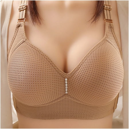 

Sports Bra For Women Plus Size Lingerie Nursing For Breastfeeding Woman Ladies Bra Without Steel Rings Large Size Underwire Mom s middle-aged and elderly thin section no steel ring big br