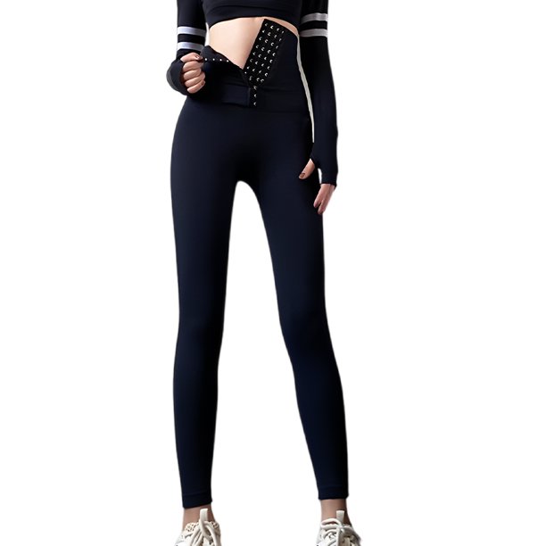 Guardurnaity Corsé elástico ajustable, pantalones de Yoga para correr, ejercicio, cintura alta, pantalones deportivos, ropa, regalo de cumpleaños Prendas para la parte inferior del cuerpo METRO