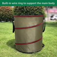 thumbnail image 3 of 10 Gallon Camping Pop-Up Trash Can/Recycle Bin - Reusable, Foldable, and Portable - Ideal for Car, Outdoor, Garden, and Yard - Green, 10 Gallons, 3 of 7