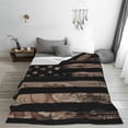 thumbnail image 5 of Zufioo American Flag with Desert Camouflage Fleece Blanket Queen Size,Plush Bed Blanket,Ultra Soft Throw Blanket,Plush Fuzzy Cozy Blanket Perfect for Bed,Couch-60"x50", 5 of 7