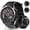 Metallic Black, variant on Smart Watches for Men (Answer/Make Call), 1.53" HD Military Smartwatch, 50+ Days Extra-Long Battery Life Fitness Tracker, Flashlight/110+Sports/Sleep Monitor/IP68 Waterproof Android Ios