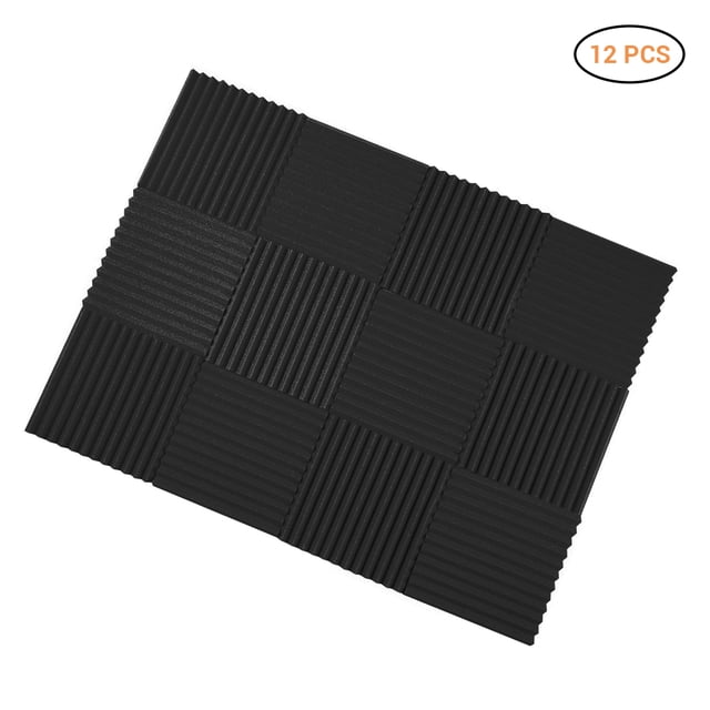 Acoustic Foam, 12pcs Yellow Acoustic Sponge Polyurethane for Recording Room