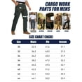 thumbnail image 2 of liyiyiyia Work Pants Mens Cargo Pants Baggy Comfort Outdoor Trousers with Multi Pockets, 2 of 7