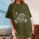 thumbnail image 2 of Blusa de manga corta de verano con estampado de sol y luna gótica vintage para mujer Pompotops hfajkhk140755, 2 of 7