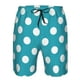 thumbnail image 3 of Fotbe Sky Blue And White Polka Dot Trajes de Baño Estampados para Hombre, Shorts de Verano de Secado Rápido, Ropa de Playa, Bañadores-Small, 3 of 6