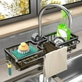 thumbnail image 7 of Upgrade Kitchen Sink Faucet Organizer, Multifunction Sponge Holder for Kitchen Sink, Adjustable Dish Sponge Holder Over Faucet Sink Organizer for 0.7-1.1inch Round Water Pipe, 7 of 7
