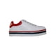thumbnail image 2 of TENIS PLATAFORMA CASUAL LEON MUJER DAMA BLANCO CON ROJO POLIPIEL CABRA 3829 LEON 3829p, 2 of 3