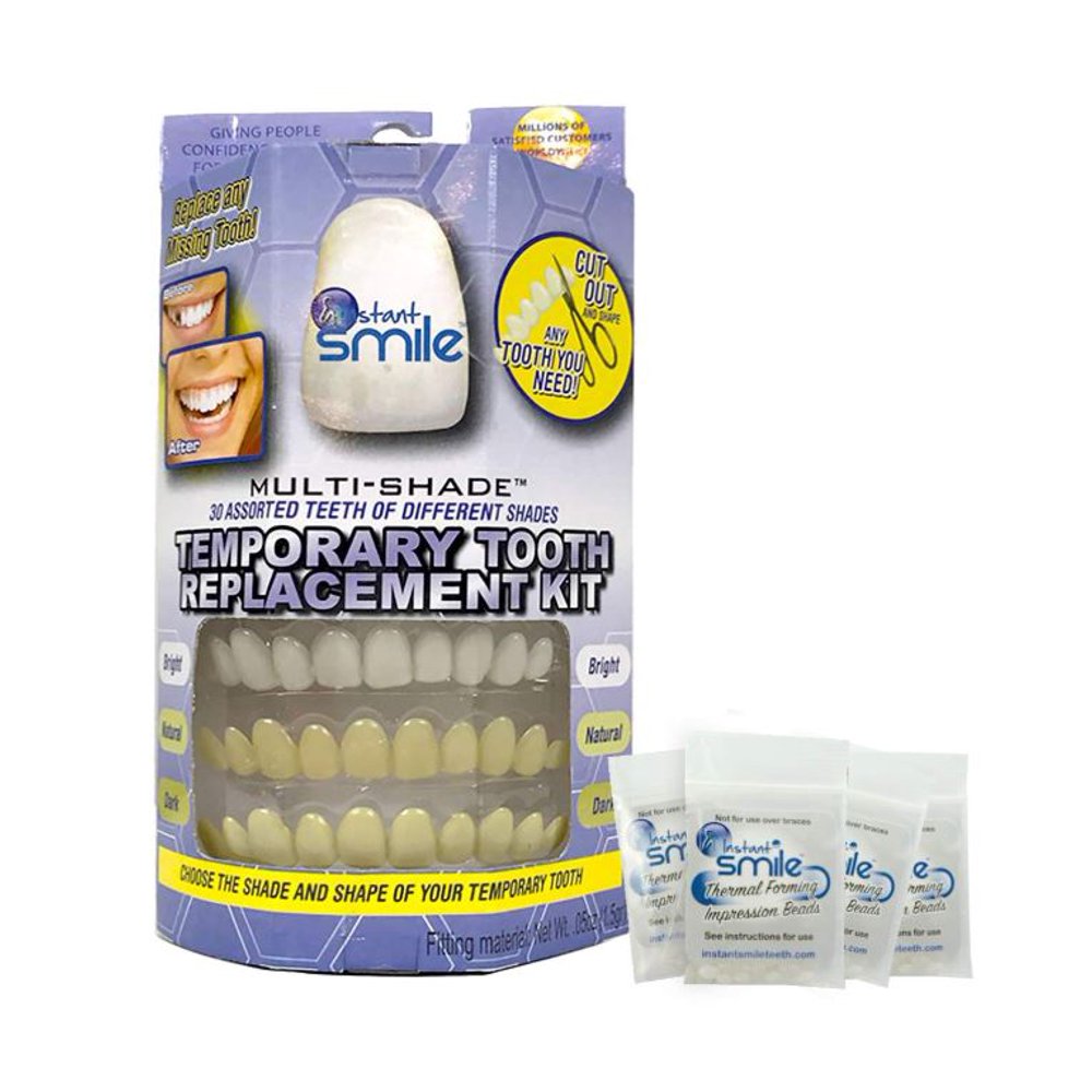 Instant Smile MultiShade Temporary Tooth Replacement Kit plus 4 beads