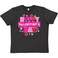thumbnail image 3 of Inktastic Happy Valentine's Day with Hearts Youth T-Shirt, 3 of 5