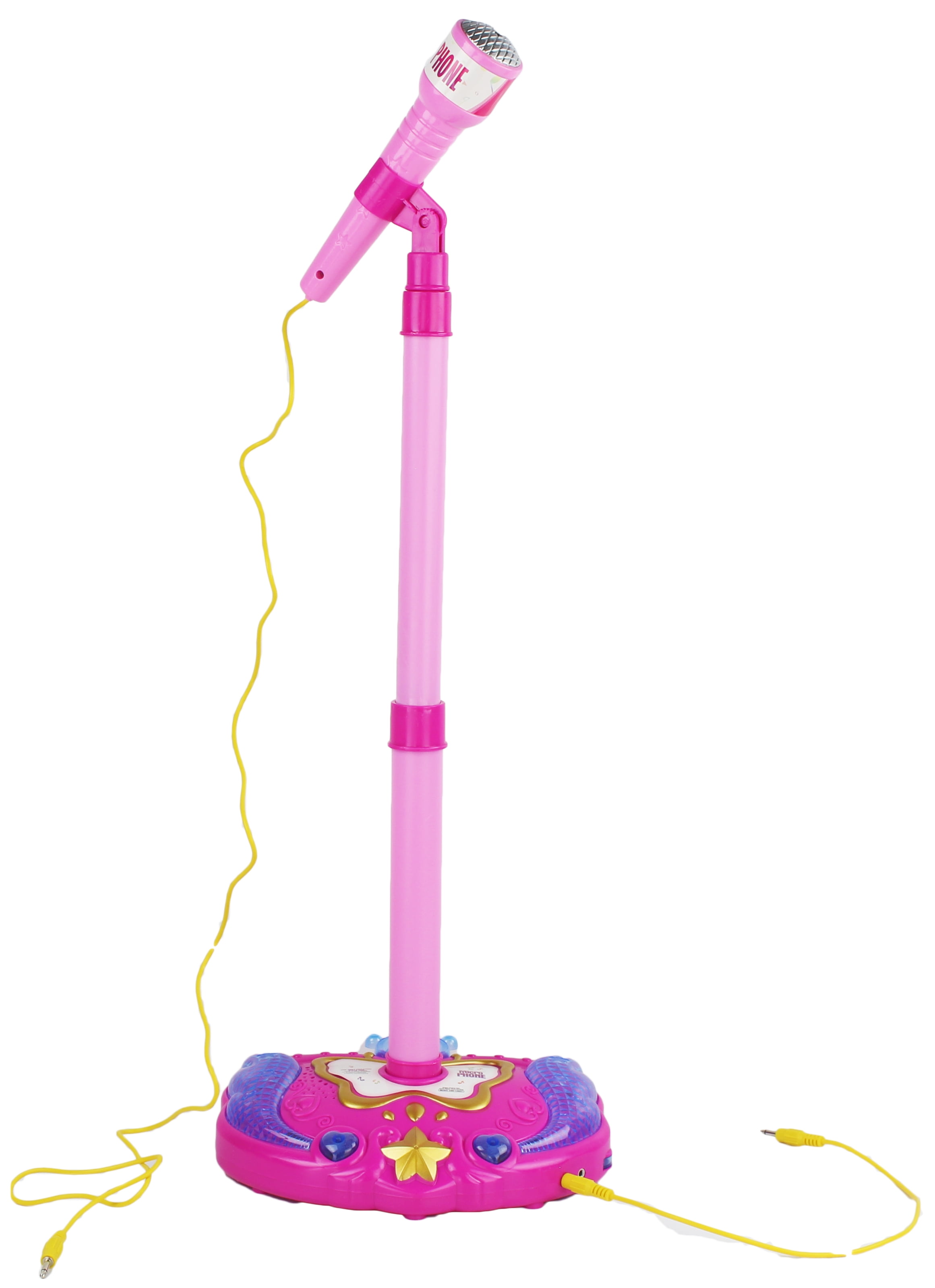 Kids Karaoke Machine With Microphone Adjustable Stand Music Play Toys Boy 