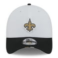 thumbnail image 2 of Men's New Era  White/Black New Orleans Saints 2025 NFL Training Camp 39THIRTY Flex Hat, 2 of 5