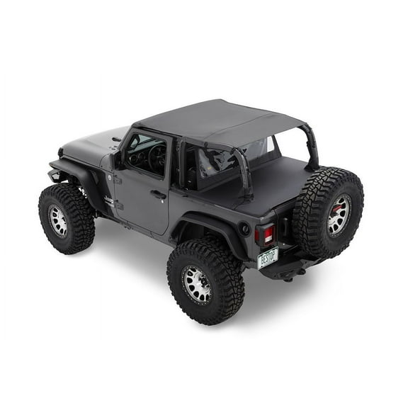 HEADER EXTENDED SAFARI STYLE BIKINI TOP Fits select: 2018-2019,2021 JEEP WRANGLER UNLIMITED