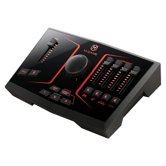 M-Game Solo - USB Streaming Mixer/Interface with LED Lighting, Voice Effects and Sampler