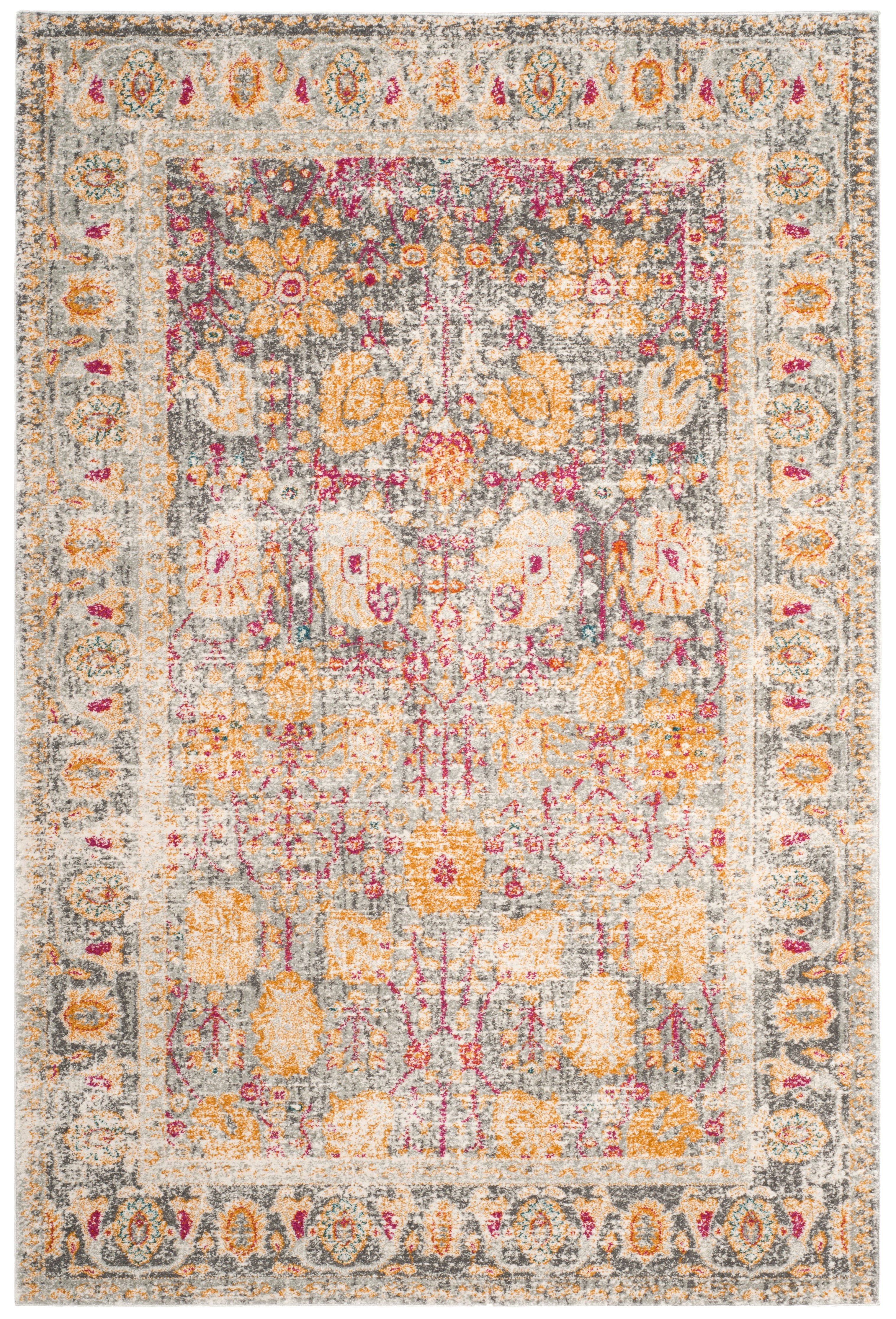 Safavieh Granada Blair Oriental Area Rug, Light Gray/Multi, 5'1" x 7'6"