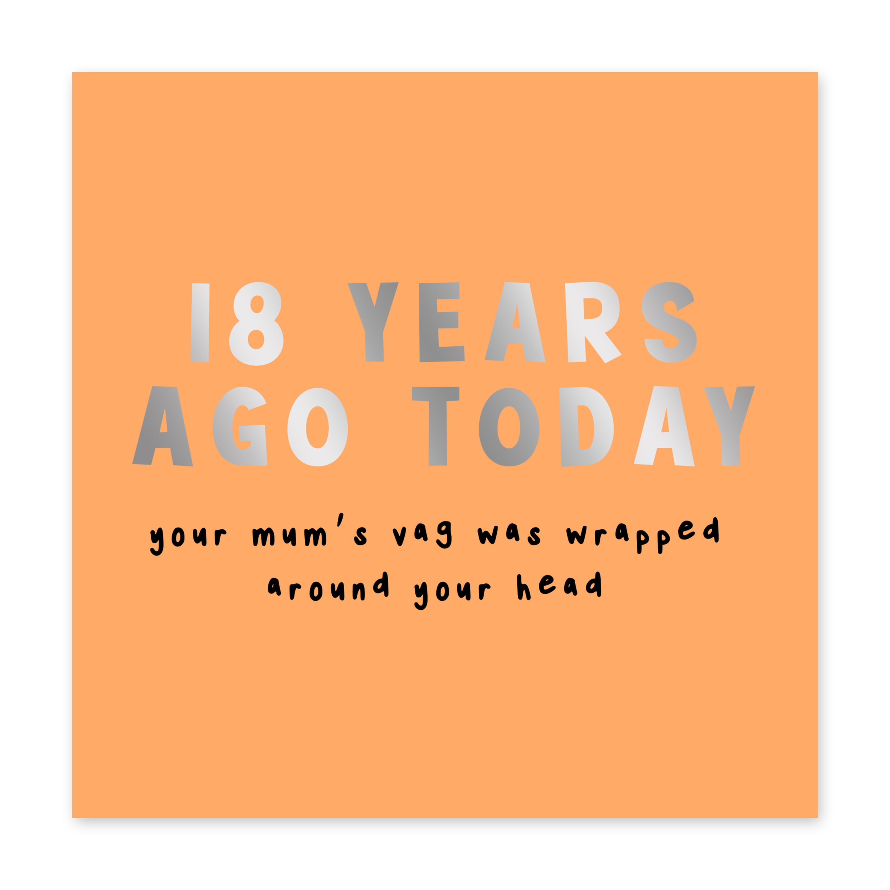 Central 23 - Funny 18th Birthday Card for Him - '18 Years Ago Today' -  Cheeky Birthday Card for Her - Son Birthday Card - Daughter Birthday Card -  Comes with Fun Stickers 