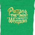 thumbnail image 4 of Inktastic Prayer Power Gold Boys or Girls Baby Bodysuit, 4 of 5