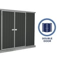 thumbnail image 5 of Absco AB1005 10 x 10 ft. Premier Metal Storage Shed - Monument Gray, 5 of 12