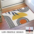 thumbnail image 3 of Bohemian Retro Floral Non-Slip Entryway Door Mat,Boho Indoor Decor Durable Low Plush Door Mat,Washable Welcome Rug for Patio Hallway Home Decor 16x24 Inches, 3 of 7
