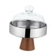 thumbnail image 4 of Soporte de madera para tartas, plato para con tapa, cúpula para tartas, pasteles, aperitivos, bandeja para servir, bandeja para servir, plato Plata, 4 of 8