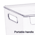 thumbnail image 3 of Panier de Rangement en Plastique avec Poignée pour Maison Bureau, Armoire de Cuisine, 3 of 5