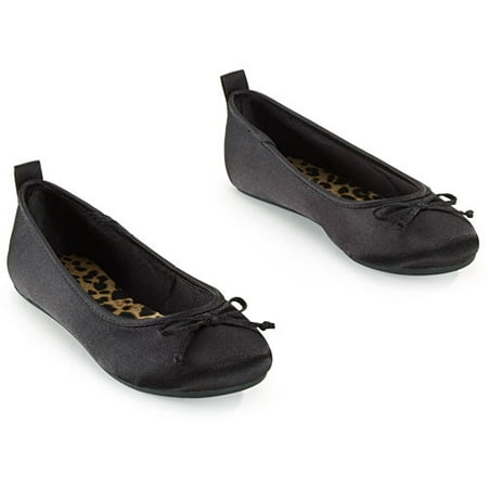 Girls' Satin Ballet Flats