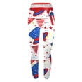 thumbnail image 4 of Vivianyo HD Women's Independence Day Yoga Patriotic Pants Fashion Casual 4Th Of July American Flag Print Leggings with Yoga Sport Elastic Slim Pants（All Colors and Sizes）, 4 of 5