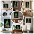 thumbnail image 6 of Ships Next Day Canvas Wall Art 10"x10", Black Green Christmas Wood Framed Canvas Print Painting, Xmas Tree Modern Abstract Art Ready to Hang Small Picture Wall Decor for Home Kitchen Nursery Office, 6 of 9