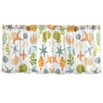 thumbnail image 6 of Ryvnso Starfish Snails Conch Curtains Sets Short Curtain Rod Pocket Half Window Cafe Farmhouse Tier 2 Panels 57"W x 24"L, 6 of 7