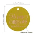 thumbnail image 6 of Inkdotpot Merry Christmas & Happy New Year Text Bottle Tag Real Rose Gold Foil Favor Hang Tags Pack Of 50, 6 of 7
