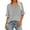 Gray, variant on Women's V Neck T Shirts Casual Half Sleeve Tops Basic Summer Tees Dressy Casual Elbow Sleeve Blouse Trendy