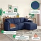 thumbnail image 3 of Sala Modular Reversible Makora Bennet con Memory Foam Azul Lino y Respaldo Ajustable, 3 of 8