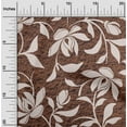 thumbnail image 2 of oneOone Cotton Poplin Twill Brown Fabric Floral Magnolia With Texture Sewing Craft Projects Fabric Prints By Yard 56 Inch Wide, 2 of 4