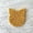Yellow, variant on Felt Cat Shape Coasters - Set of 4