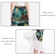 thumbnail image 2 of Dragonfly Chic Chiffon Beach Dress with Polyester Straps - Women's Beach Skirt, 2 of 6