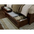 thumbnail image 6 of AFI Lylah King Solid Wood Platform Bed with Panel Footboard and Storage Drawers, Walnut, 6 of 16