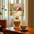 thumbnail image 6 of Linen Drum Lampshades Christmas Vintage Winter Snowy Forest Scene Red Barn Snow covered 13"x13"x10" Light Shade for Table Lamps Floor Lamps Lampshade Replacement Assembly Required, 6 of 8
