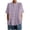 Light Purple, variant on Womens Cotton Linen Shirts Loose Fit Retro Solid Color Short Sleeve Pin-Tuck Detail Front Button Blouse Tops Breathable Natural Fiber Woven Apparel Red M